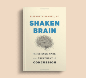 Front cover of "The Shaken Brain," a book about traumatic brain injury