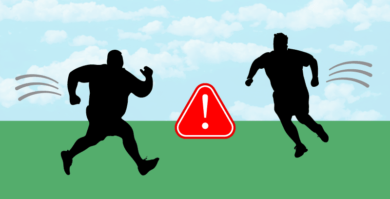 RUNIT-illustration-v1 RUNIT silhouettes with collision warning sign