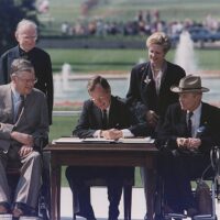 President Bush signs ADA